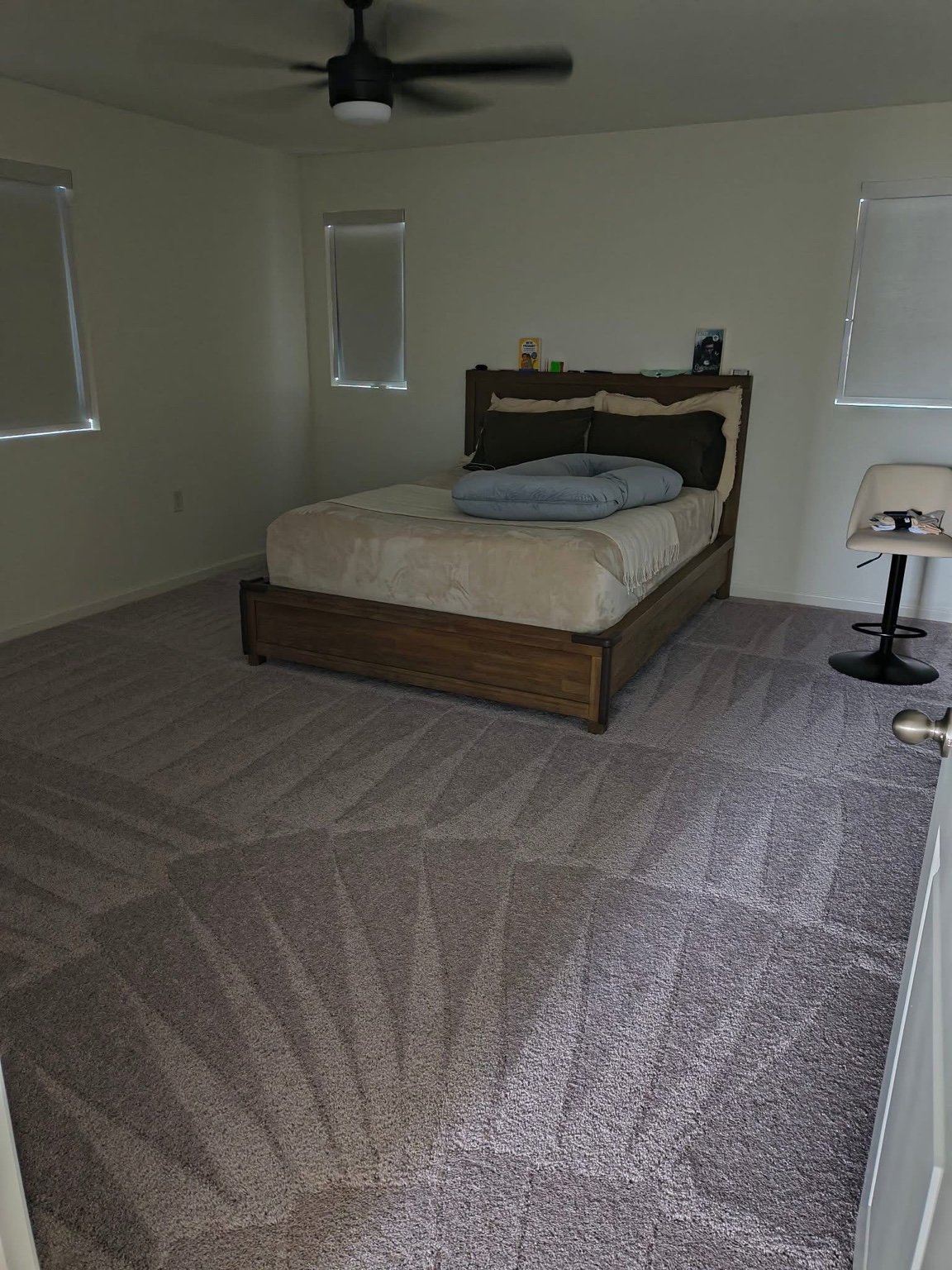 Bedroom for apartment cleaning