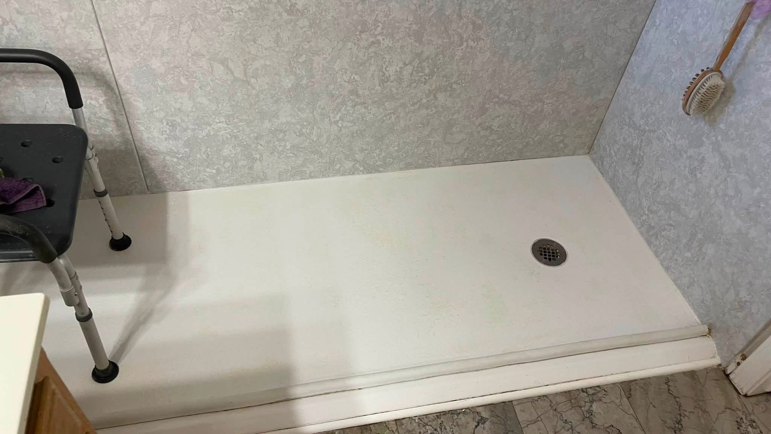 Shower cleaning after cleaning