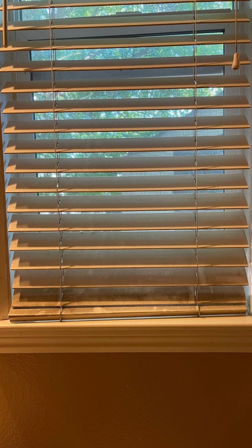 Blinds cleaning before cleaning