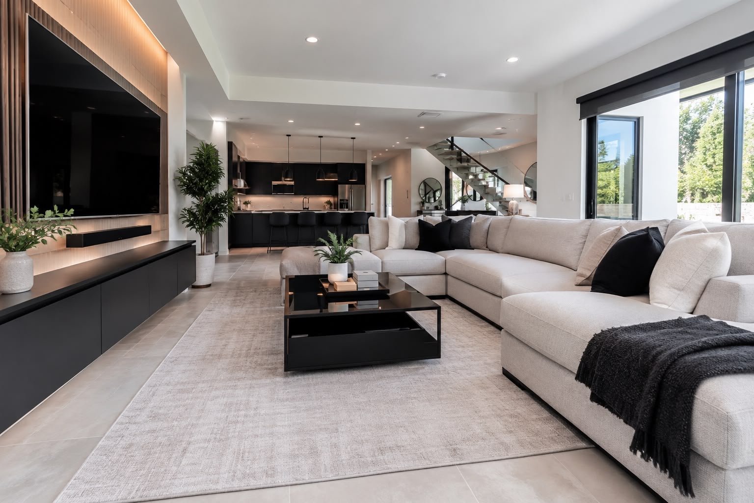 Bright modern living room