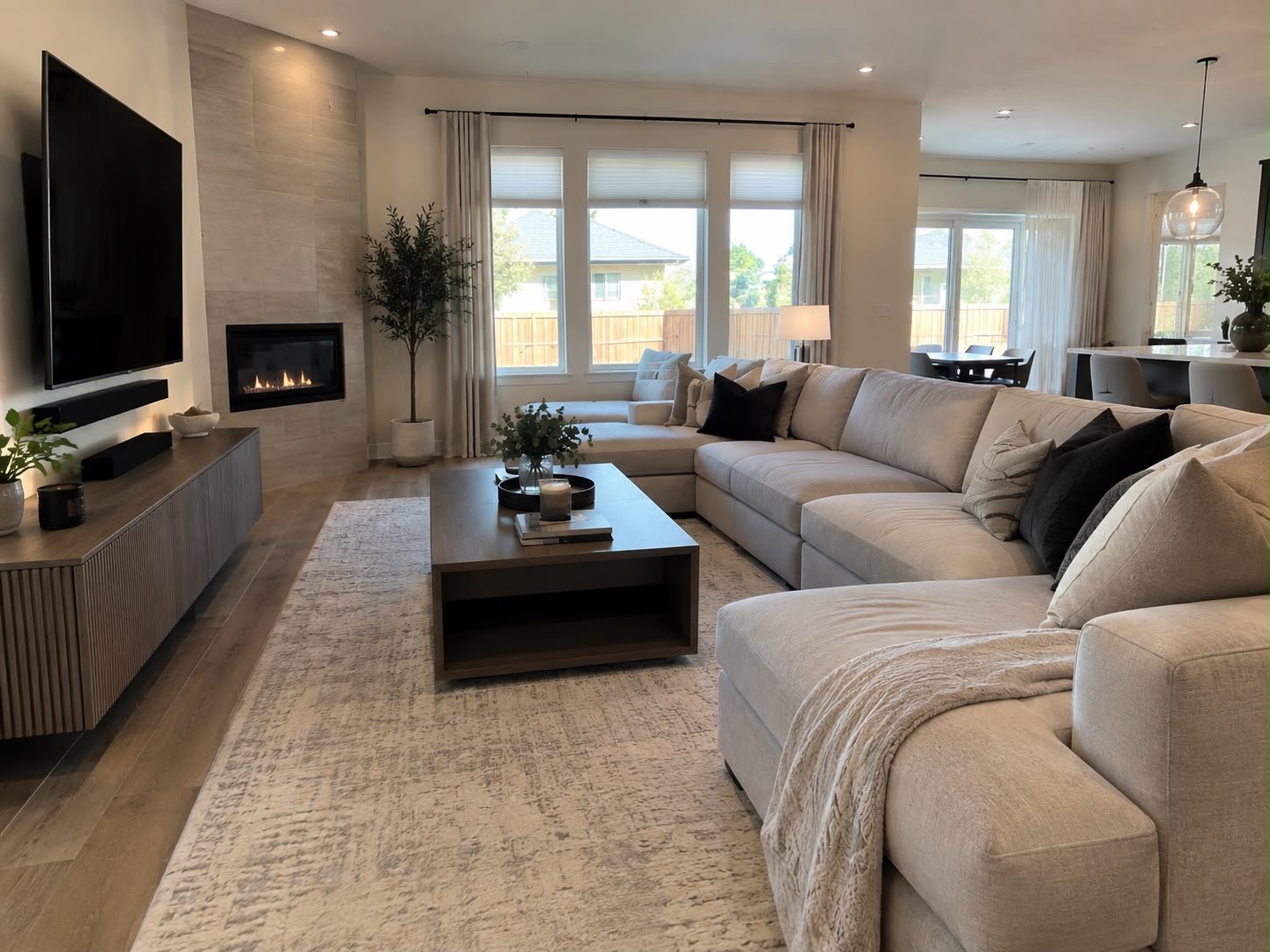 Living room — regular cleaning